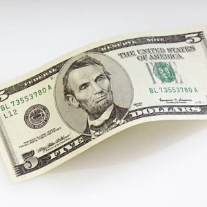 Counterfeit 5 USD Money